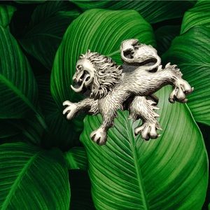 Belt Buckle Griffin (Gryphon) Lion Crest